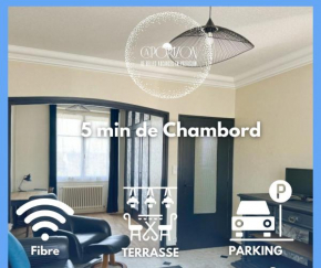 Grande Maison-5 min de Chambord-3 chambres-Loire à velo 100 metres